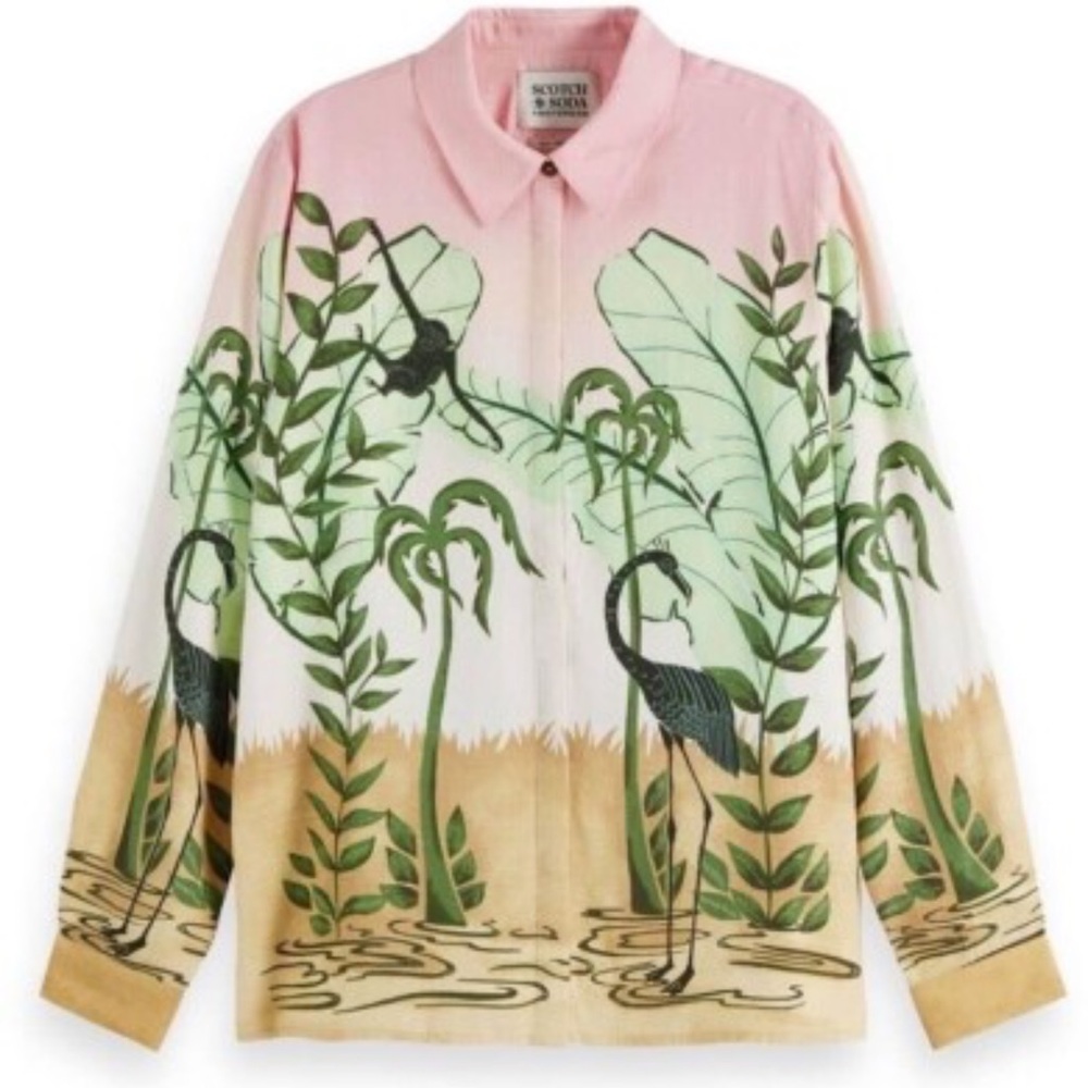 Scotch & Soda Pink Textured Shirt